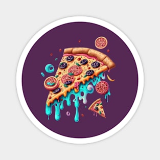 Floating Pizza Time Magnet